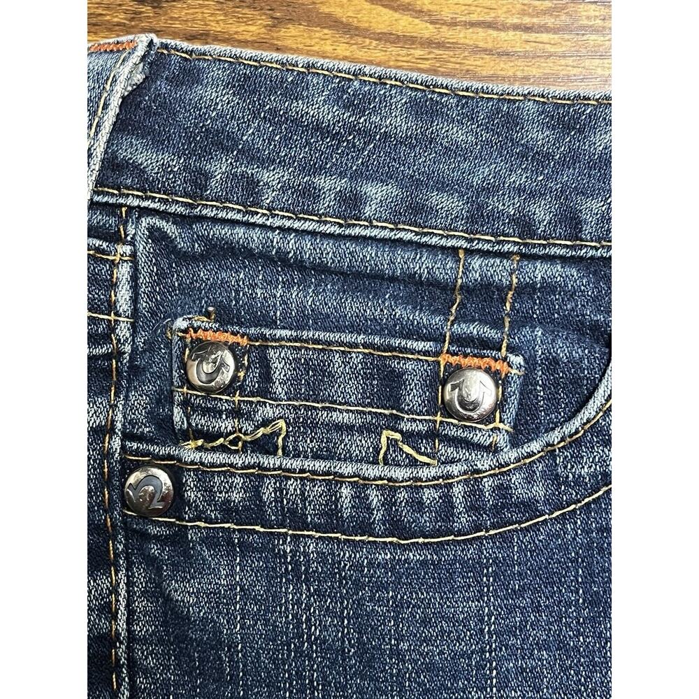 True Religion Bootcut Blue Denim Johnny Jeans Size 29‎ x 26 Blue Womens L… - Picture 7 of 11